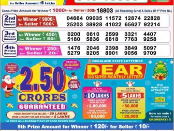 Lottery Result Today November 11, 2024