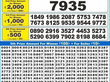 Lottery Result Today November 18, 2024