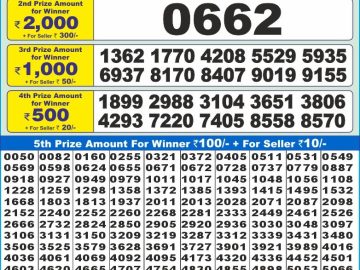 Lottery Result Today November 16, 2024