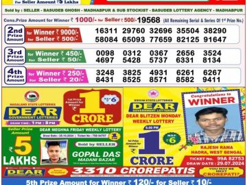 Lottery Result Today November 1, 2024