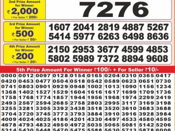 Lottery Result Today November 22, 2024