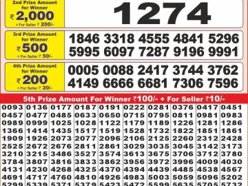 Lottery Result Today November 25, 2024