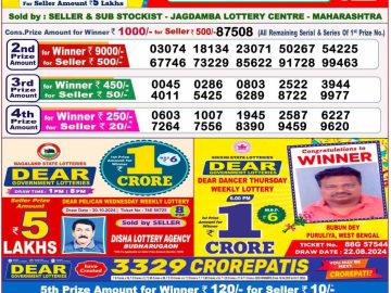 Lottery Result Today November 8, 2024