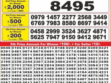 Lottery Result Today November 30, 2024