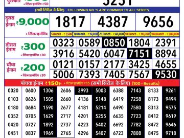 Lottery Result Today November 30, 2024