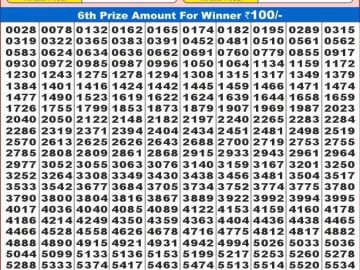 Lottery Result Today November 6, 2024