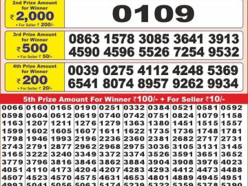 Lottery Result Today November 9, 2024