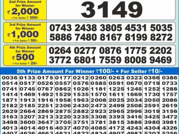 Lottery Result Today November 8, 2024