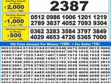 Lottery Result Today November 7, 2024