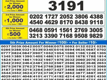 Lottery Result Today November 9, 2024