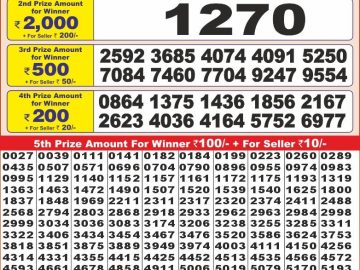 Lottery Result Today November 17, 2024