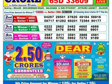 Lottery Result Today November 12, 2024