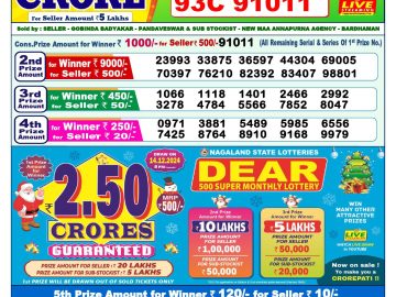 Lottery Result Today November 14, 2024