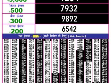 Lottery Result Today November 4, 2024