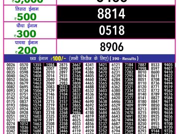 Lottery Result Today November 18, 2024