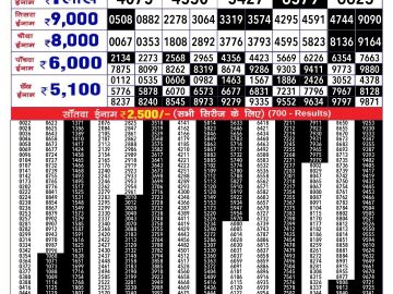 Lottery Result Today November 26, 2024