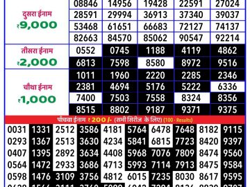 Lottery Result Today November 28, 2024