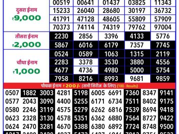 Lottery Result Today November 12, 2024