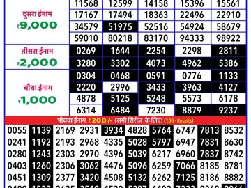 Lottery Result Today November 10, 2024