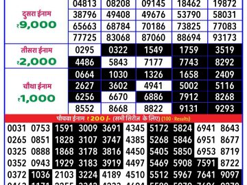 Lottery Result Today November 9, 2024