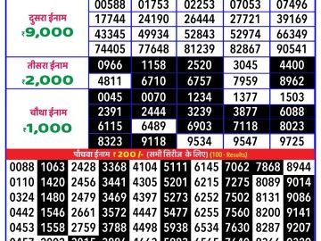 Lottery Result Today November 16, 2024