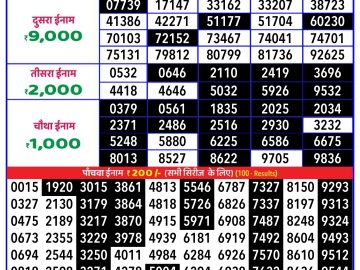 Lottery Result Today November 1, 2024