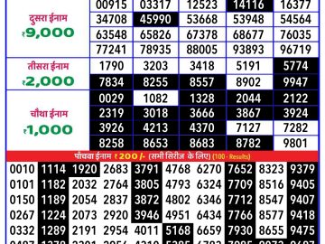 Lottery Result Today November 15, 2024