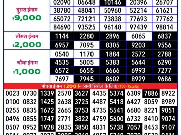 Lottery Result Today November 11, 2024