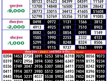 Lottery Result Today November 18, 2024