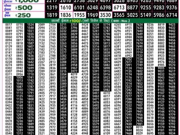 Lottery Result Today November 19, 2024