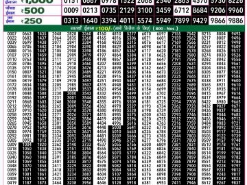 Lottery Result Today November 18, 2024