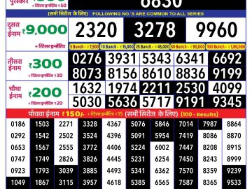 Lottery Result Today November 15, 2024