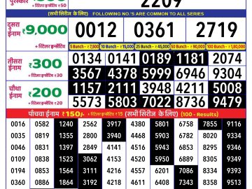 Lottery Result Today November 14, 2024