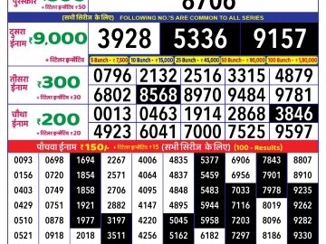 Lottery Result Today November 21, 2024