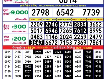 Lottery Result Today November 22, 2024