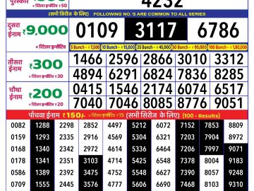 Lottery Result Today November 27, 2024