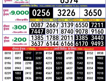 Lottery Result Today November 19, 2024