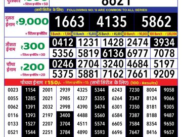 Lottery Result Today November 25, 2024