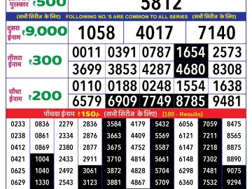 Lottery Result Today November 9, 2024