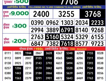 Lottery Result Today November 8, 2024