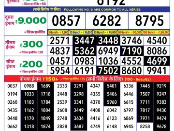 Lottery Result Today November 20, 2024