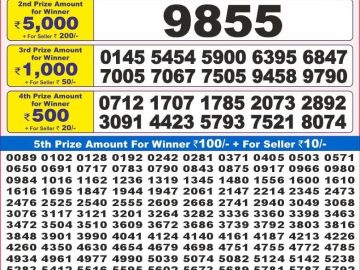 Lottery Result Today November 5, 2024