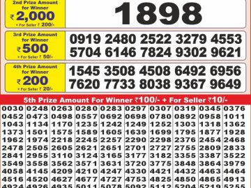 Lottery Result Today November 10, 2024