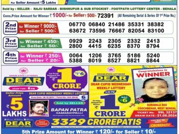 Lottery Result Today November 8, 2024