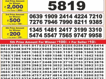 Lottery Result Today November 11, 2024