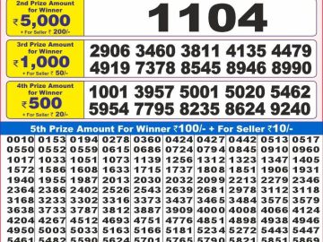 Lottery Result Today November 20, 2024