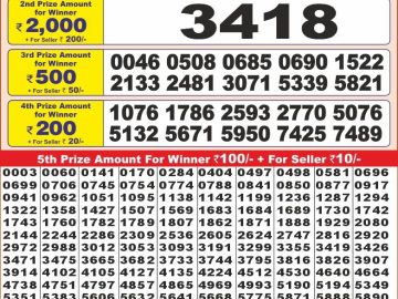 Lottery Result Today November 21, 2024