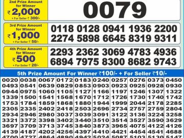 Lottery Result Today November 1, 2024