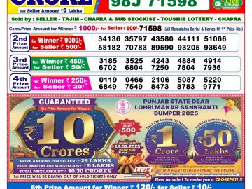 Lottery Result Today December 30, 2024