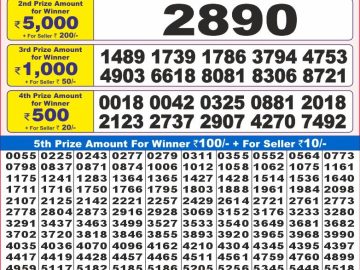 Lottery Result Today December 14, 2024